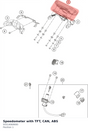 Diagram preview: Speedometer with TFT, CAN, ABS (93314069000)