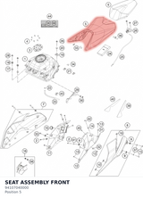 Diagram preview: SEAT ASSEMBLY FRONT (94107040000)
