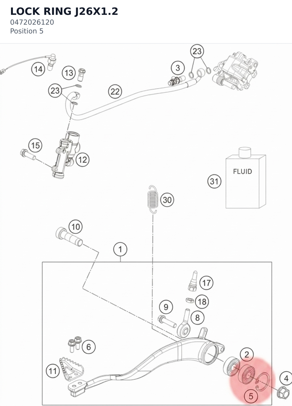 Diagram preview: LOCK RING J26X1.2 (0472026120)