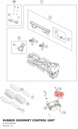 Diagram preview: RUBBER GROMMET CONTROL UNIT (64141030000)