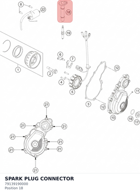 Diagram preview: SPARK PLUG CONNECTOR (79139190000)