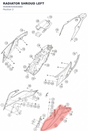 Diagram preview: RADIATOR SHROUD LEFT (95808050000ABD)