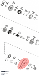 Diagram preview: SPROCKET (96233029014)