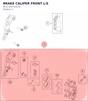 Diagram preview: BRAKE CALIPER FRONT L/S (6011301510101)
