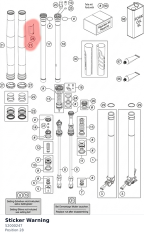 Diagram preview: Sticker Warning (52000247)