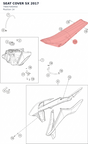 Diagram preview: SEAT COVER SX 2017 (79007040450)