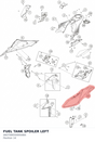 Diagram preview: FUEL TANK SPOILER LEFT (A60708050000ABA)