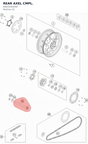 Diagram preview: REAR AXEL CMPL. (69010181044)