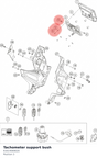 Diagram preview: Tachometer support bush (61614069020)