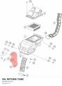 Diagram preview: OIL RETURN TUBE (93838034100)
