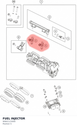Diagram preview: FUEL INJECTOR (90841123000)