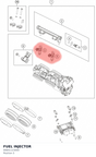 Diagram preview: FUEL INJECTOR (90841123000)