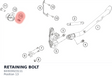 Diagram preview: RETAINING BOLT (60303023111)