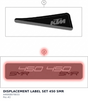 Diagram preview: DISPLACEMENT LABEL SET 450 SMR (A46008078033)
