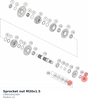 Diagram preview: Sprocket nut M20x1.5 (C90033032300)