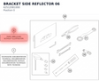 Diagram preview: BRACKET SIDE REFLECTOR      06 (62512081000)