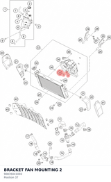 Diagram preview: BRACKET FAN MOUNTING 2 (90835041002)
