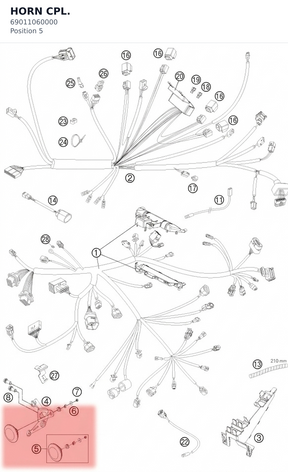 Diagram preview: HORN CPL. (69011060000)