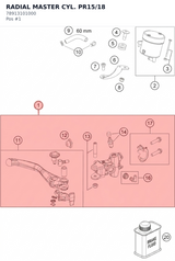 Diagram preview: RADIAL MASTER CYL. PR15/18 (78913101000)