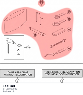 Diagram preview: Tool set (64129099000)