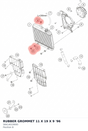 Diagram preview: RUBBER GROMMET 11 X 19 X 9 '96 (58414019000)