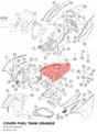 Diagram preview: COVER FUEL TANK ORANGE (6030803000004)