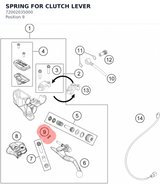 Diagram preview: SPRING FOR CLUTCH LEVER (72002035000)