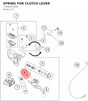 Diagram preview: SPRING FOR CLUTCH LEVER (72002035000)