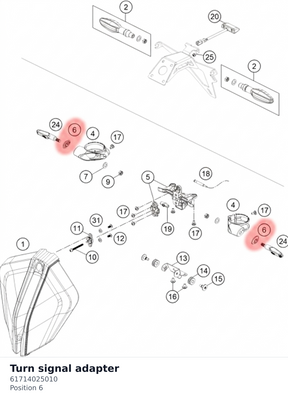Diagram preview: Turn signal adapter (61714025010)