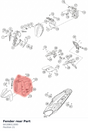 Diagram preview: Fender rear Part (64108011000)