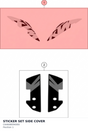 Diagram preview: STICKER SET SIDE COVER (C64608094000)