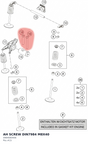 Diagram preview: AH SCREW DIN7984 M8X40 (0984080406)