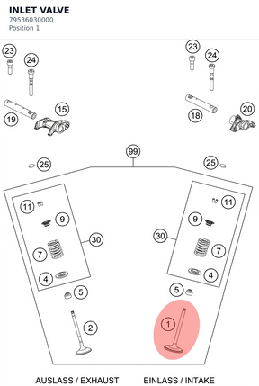 Diagram preview: INLET VALVE (79536030000)