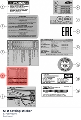 Diagram preview: STD setting sticker (63706098000)