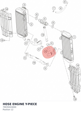 Diagram preview: HOSE ENGINE Y-PIECE (79035024000)
