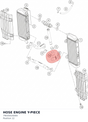 Diagram preview: HOSE ENGINE Y-PIECE (79035024000)