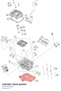 Diagram preview: Cylinder head gasket (A61830036000)