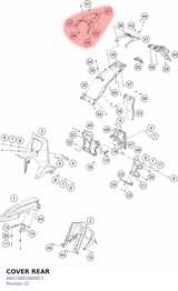Diagram preview: COVER REAR (A60108018000C1)