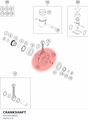 Diagram preview: CRANKSHAFT (50430018000)