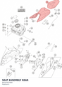 Diagram preview: SEAT ASSEMBLY REAR (94107047000)