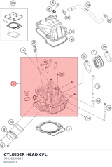 Diagram preview: CYLINDER HEAD CPL. (79436020044)