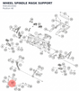 Diagram preview: WHEEL SPINDLE MASK SUPPORT (95814010040)