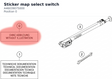 Diagram preview: Sticker map select switch (A46039075000)