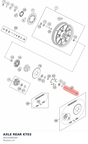 Diagram preview: AXLE REAR KT03 (90210085000)