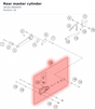Diagram preview: Rear master cylinder (A61813860000)