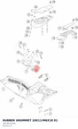 Diagram preview: RUBBER GROMMET 20X11/M6X18 01 (58538010000)
