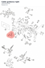 Diagram preview: Cable guidance right (C90703035000)