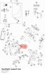 Diagram preview: Headlight support top (60714010010)
