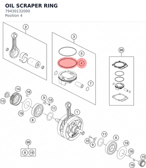 Diagram preview: OIL SCRAPER RING (79430132000)