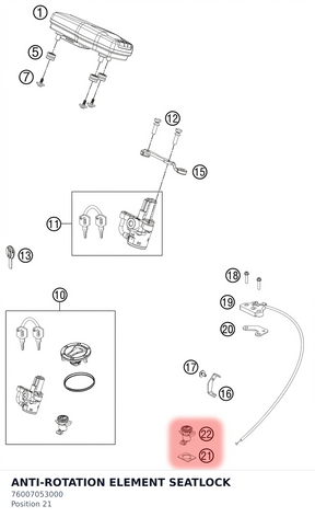 Diagram preview: ANTI-ROTATION ELEMENT SEATLOCK (76007053000)